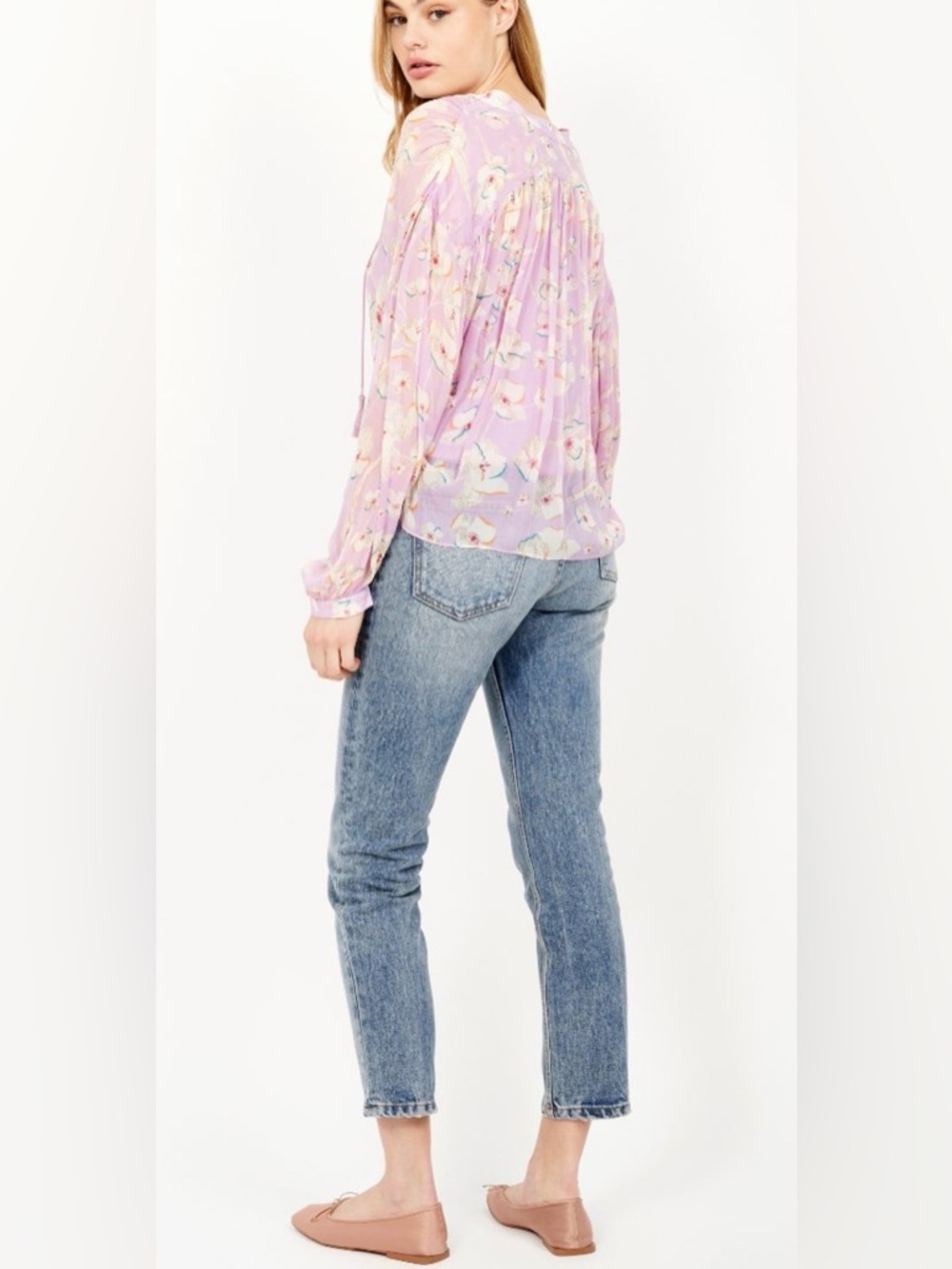 Joie Feyenna beautiful silk delicate blouse S $248 - Picture 3 of 12